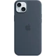 Чохол Silicone Case with MagSafe для Apple iPhone 15 Plus (MT123) Storm Blue - зображення 1