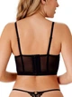 Корсетний топ Gossard Rebel 21207 вишита напівпрозора стильна люксова білизна зі знімними бретелями 14/L Чорний (ZIK0000030661) - изображение 3