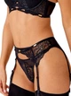 Пояс для панчох Gossard Suspence 19902 з екологічного мережива сексуальна люкс білизна XS Чорний (5053014824464) - изображение 5
