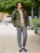 Пуховик Uniqlo розмір S оливковий (57) (470077) - зображення 3