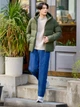 Пуховик Uniqlo розмір S оливковий (57) (470077) - зображення 4
