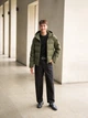 Пуховик Uniqlo розмір S оливковий (57) (470077) - зображення 5