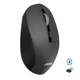 Бездротова акумуляторна безшумна миша JEDEL WD156 4D Dual mode 2.4Ghz+BT 800-1200-1600 DPI 400mAh Ергономічна Grey-Black - зображення 3
