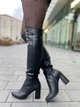 Ботфорты женские зимние NIVELLE черные натуральная кожа евро-мех (5379/8018-8048) 40 - изображение 1