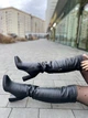 Ботфорты женские зимние NIVELLE черные натуральная кожа евро-мех (5379/8018-8048) 40 - изображение 5