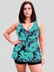 Танкини с шортами Fuba 25313180 Бирюзовый 3XL (54) бедра 116-120 см полнота груди - 4D-5E-6F - изображение 2