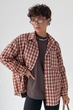 Классическая рубашка в мелкую клеточку Lurex Коричневый One Size (19052) - изображение 1