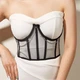 Корсет широкий жіночий Honey Fashion Accessories S/M чорний (40к008) - зображення 1
