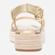 Женские сандалии кожаные Michael Kors 550935603 37 Золотистые (1159846405) - изображение 3