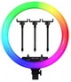 Світлодіодна кільцева лампа для селфі 45 см RGB з пультом - зображення 3