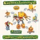 Великий Конструктор 7в1 1026 деталей 5 фігурок Plants vs Zombies GUDI 60010 “Великий Меха-Босс + 6 міні босів” Рослини проти Зомбі - зображення 2