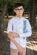 Рубашка Varetti вышитая для мальчика 12-16 лет , Белый ,176 - изображение 3