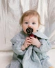 Пустышка BIBS 0-6 m Pacifier Colour Holiday Bow Latex Round (круглая) – Plum Ivory - изображение 3
