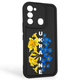Чехол силиконовый Soft Touch с 3D принтом Украина для TECNO Spark Go 2022 (KG5m) черный (Полная защита камеры) - изображение 1