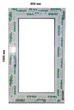 Металлопластиковое Окно Steko 600x1000 (3 стекла) правое - изображение 4