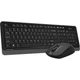 Комплект (клавіатура, миша) бездротовий A4Tech FG1012S Black/Grey Сірий 25211 - изображение 1
