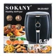 Аерогриль-фрітюрниця Sokany на 6.5 літрів 1300 Вт чорна SK8027 - изображение 7
