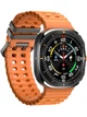Смарт часы Lexego HD8 Ultra 47 мм Smartwatch Умные часы с Bluetooth, GPS, компасом, спортивными режимами, пульсометром, мониторингом здоровья и активности, спортивный трекер с 2 ремешками в комплекте Orange HD8Ultra-47O - изображение 3