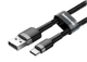 Кабель Baseus Cafule Cable USB for Type-C 3A 1м Black (CATKLF-BG1) для зарядки и передачи данных - изображение 5