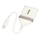 Перехідник Hoco UA40 2-in-1 Card Reader Lightning, Apricot - зображення 3