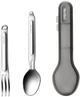 Туристический набор ложка-вилка Nextool Portable Stainless Steel Tableware, нержавеющая сталь Серый (NE20133) - изображение 1