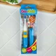 Детская электрическая зубная щетка Brush-Baby Go-Kidz 3+ года, голубая, наклейки, дорожный колпачок - изображение 2