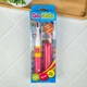 Дитяча електрична зубна щітка Brush-Baby Go-Kidz для дітей 3+ років, рожева, наліпки, дорожній ковпачок - зображення 3