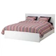 Двуспальная кровать с подъемным механизмом IKEA MALM 180х200 см белая 004.048.12 - изображение 3