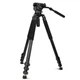 Профессиональный штатив QZSD Q680 для фотоаппаратов и видеокамер с головкой QZSD-Q90, высота 1920 мм, нагрузка 20 кг - изображение 1