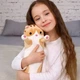 Мягкая игрушка-подушка Кот Батон обнимашка 50см Коричневый - изображение 2