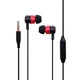 Проводные наушники 3.5mm Celebrat V1 с микрофоном и вакуумными амбушюрами 1.2m Red - изображение 1