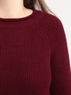 Светр жіночий бордовий подовжений прямий 8031-7 ONE SIZE - зображення 4