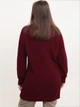 Светр жіночий бордовий подовжений прямий 8031-7 ONE SIZE - зображення 7