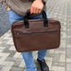 Сумка для ноутбука и документов Diplomat в коричневом цвете. - изображение 1