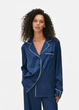 Сатинова пижамна рубашка Boyfriend Primark XS для дома и сна Синий (8687) - изображение 1