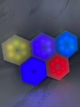 Б/в Шестигранний модульний сенсорний світильник Hexagon RGB Lights - стільникові настінні світильники - зображення 7