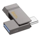 USB флеш-накопичувач Hoco UD14 128GB 2 в 1 USB 3.2 Type-C металевий металевий сірий (UD14) - зображення 1