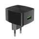 Сетевое зарядное устройство Hoco C70A USB QC черное - изображение 1