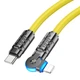Кабель Hoco U118 з індикатором Type-C to Lightning PD 27W 1.2m жовтий - зображення 1