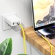 Кабель Hoco U118 з індикатором Type-C to Lightning PD 27W 1.2m жовтий - зображення 2