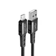 Кабель USB Acefast C1-02, USB to Lightning, 2.4А, 1.2m, чорний - зображення 1