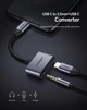 Перехідник UGREEN CM193 - адаптер USB-C - на 2 порти Type-C + 3.5mm Audio (UGR-50596) - зображення 3