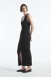 Сукня жіноча COS buttoned rib-knit maxi dress 1222929002 XS Чорний - изображение 2