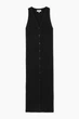 Сукня жіноча COS buttoned rib-knit maxi dress 1222929002 XS Чорний - изображение 6