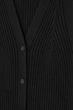 Сукня жіноча COS buttoned rib-knit maxi dress 1222929002 XS Чорний - изображение 7