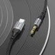 AUX кабель Hoco UPA26 Type-C to Jack 3.5 1m чорний - зображення 2