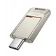 USB флеш-накопичувач Hoco UD17 32GB Type-C металевий сріблястий (UD17) - зображення 1