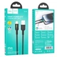 Кабель USB Hoco U120, USB to Lightning, 2.4А, 1.2m, чорний - зображення 4