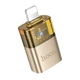 Адаптер переходник Hoco UA36 Lightning to USB золотистый - изображение 3