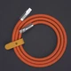 Прочный силиконовый кабель Type-C 1м Orange 100W. Для смартфонов и ноутбуков - изображение 1